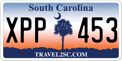 SC license plate XPP453