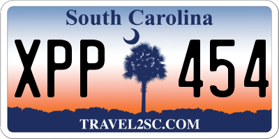 SC license plate XPP454