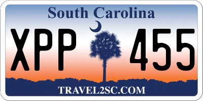 SC license plate XPP455