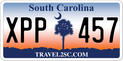 SC license plate XPP457