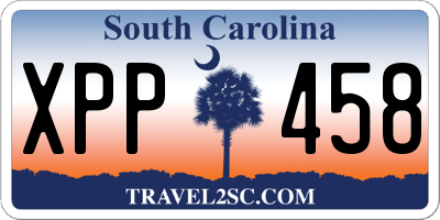 SC license plate XPP458