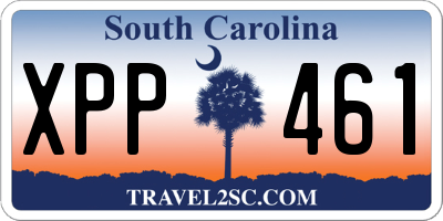 SC license plate XPP461