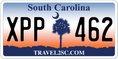 SC license plate XPP462