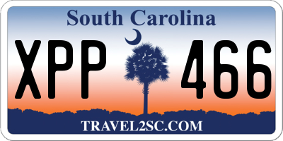 SC license plate XPP466