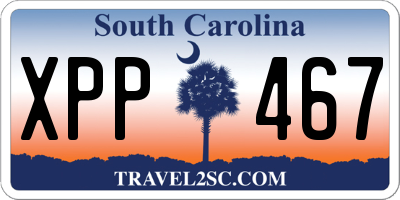 SC license plate XPP467