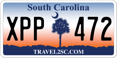 SC license plate XPP472