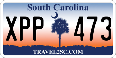 SC license plate XPP473