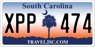 SC license plate XPP474