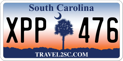 SC license plate XPP476