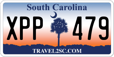 SC license plate XPP479