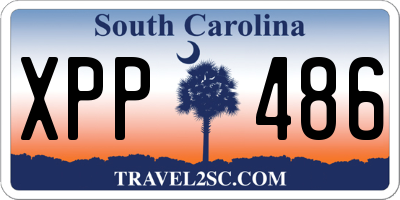 SC license plate XPP486