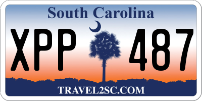 SC license plate XPP487