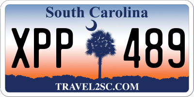 SC license plate XPP489