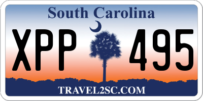 SC license plate XPP495
