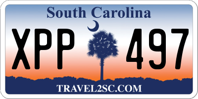 SC license plate XPP497