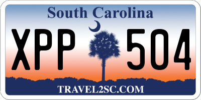 SC license plate XPP504