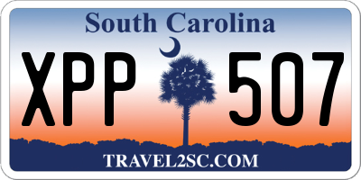 SC license plate XPP507