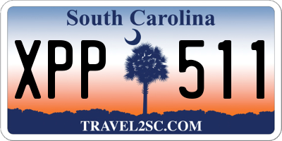 SC license plate XPP511