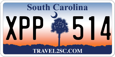SC license plate XPP514