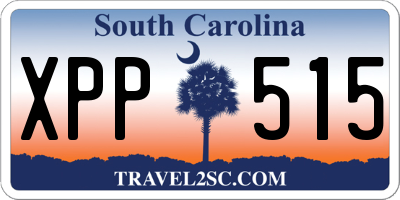 SC license plate XPP515