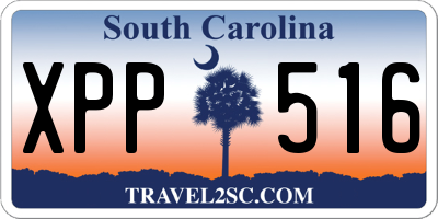SC license plate XPP516
