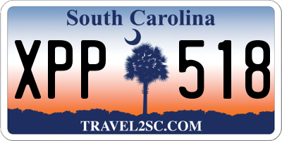 SC license plate XPP518