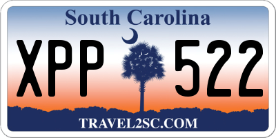 SC license plate XPP522