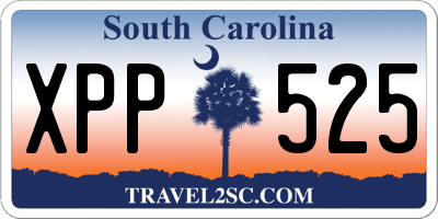 SC license plate XPP525