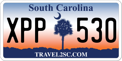 SC license plate XPP530