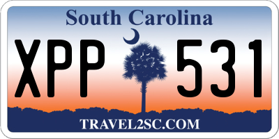 SC license plate XPP531