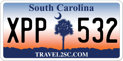 SC license plate XPP532