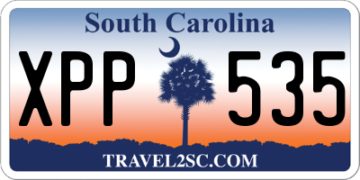 SC license plate XPP535