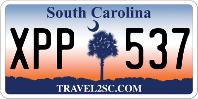 SC license plate XPP537