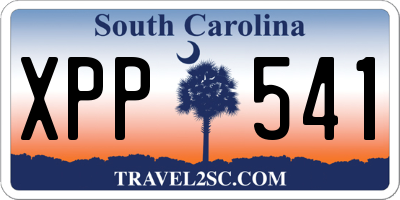 SC license plate XPP541