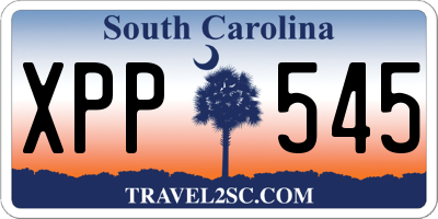 SC license plate XPP545