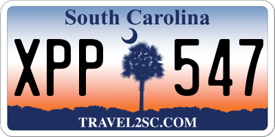 SC license plate XPP547