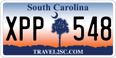 SC license plate XPP548