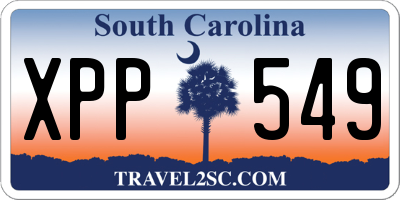 SC license plate XPP549