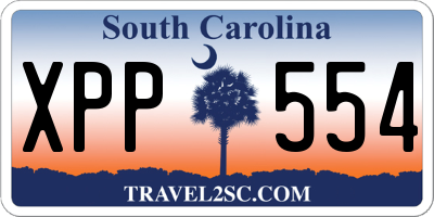 SC license plate XPP554
