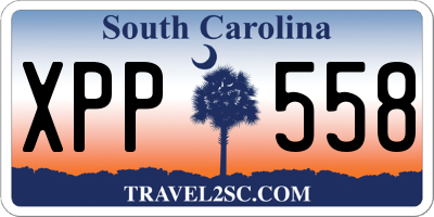SC license plate XPP558