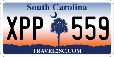 SC license plate XPP559