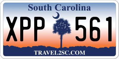 SC license plate XPP561