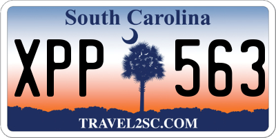 SC license plate XPP563