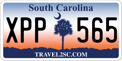SC license plate XPP565