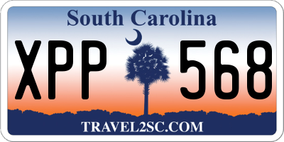 SC license plate XPP568