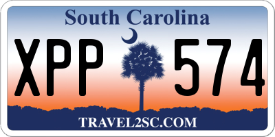 SC license plate XPP574