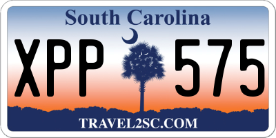 SC license plate XPP575