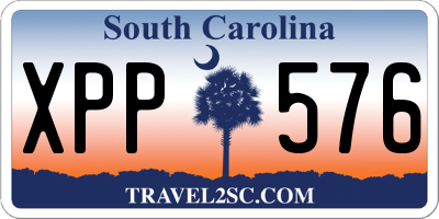 SC license plate XPP576