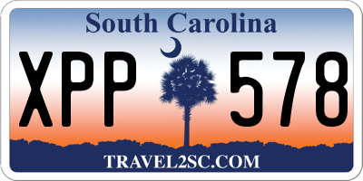 SC license plate XPP578