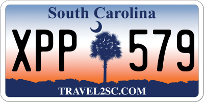 SC license plate XPP579